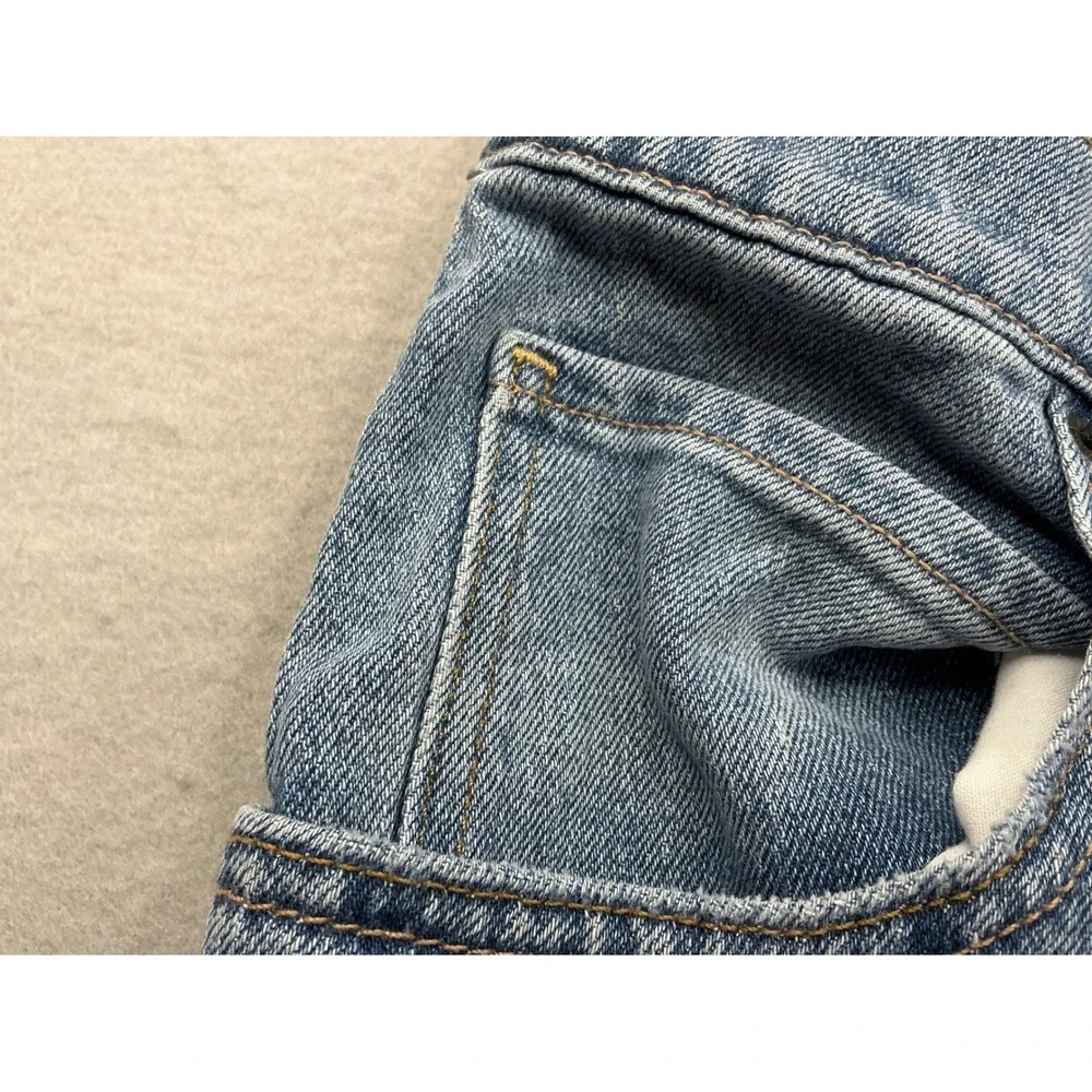Hollister Wide Leg Super Baggy Jeans Med Wash Relaxed Fit 34x34 Mens Blue Denim